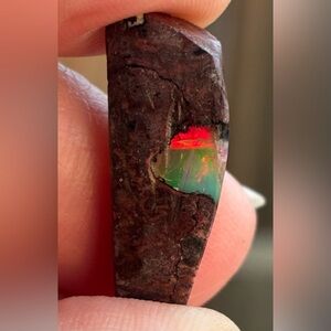 13ct Gorgeous Mexican Fire Opal Specimen Rough Matrix Loose Gemstone M